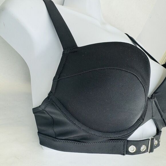 La Senza Swim Suit Bikini Top Push Up Black 34B Wide Adjustable Strap NEW w/Tags - Picture 3 of 15